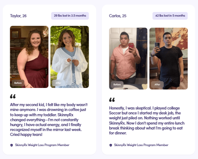 BMI calculator chart showing weight categories from underweight to obese with health risk levels — SkinnyRx weight loss guide 2026