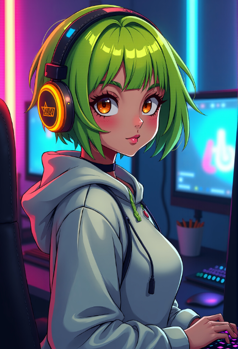 AI GF conversation demo on mobile