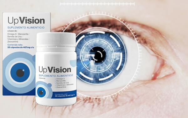 upvision eye supplement capsules bottle